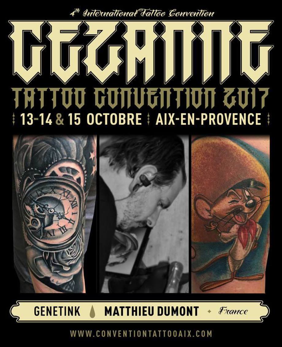 Crock'Ink à la Cézanne Tattoo Convention 2017 - Crock'Ink Tatouage Bonneuil