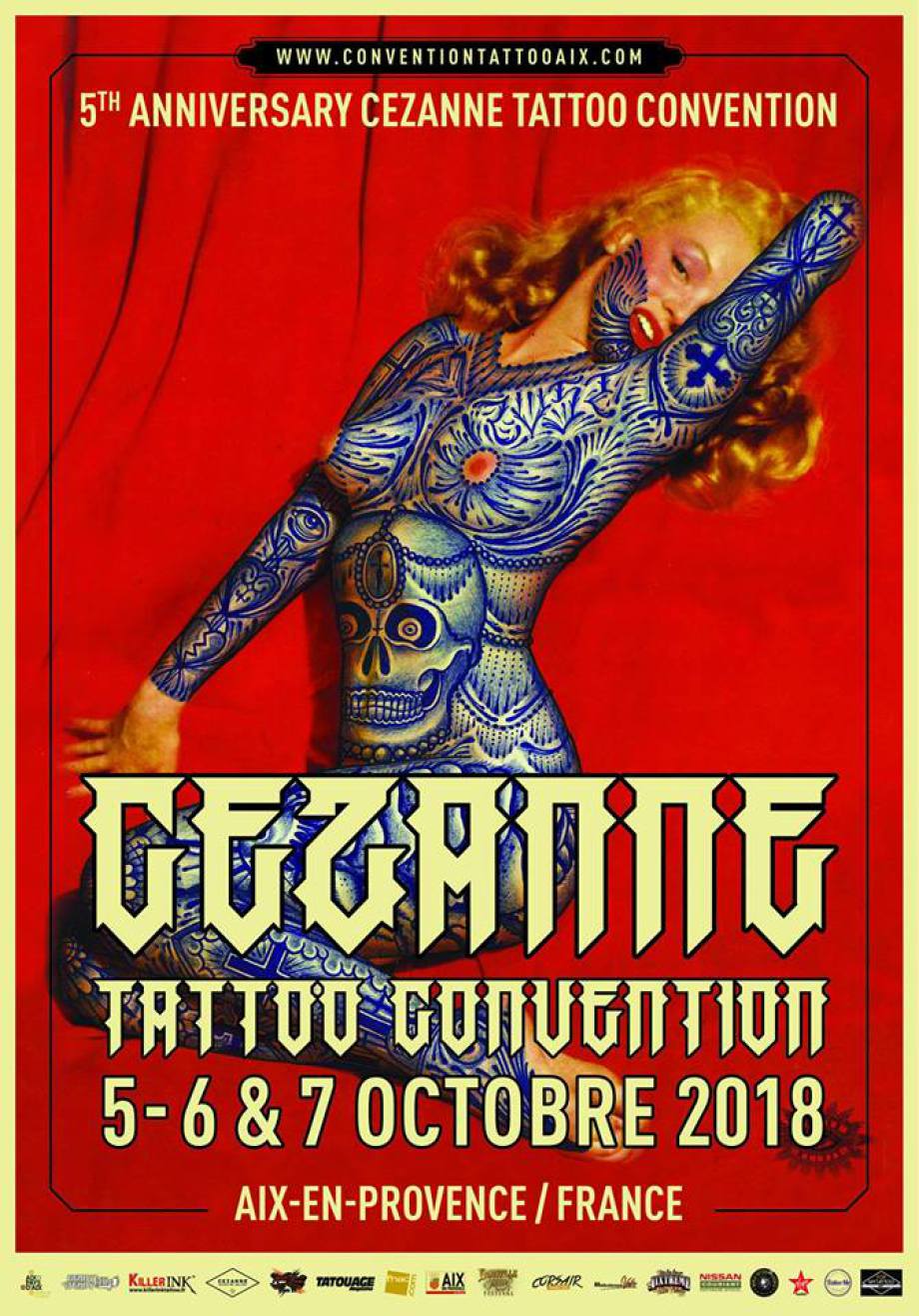 Crock'Ink sera à la Cézanne Tattoo Convention 2018 - Crock'Ink Tatouage  Bonneuil